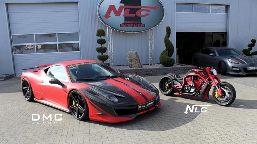 Ferrari 458 Italia Estremo and The Twin Bike by DMC '2014